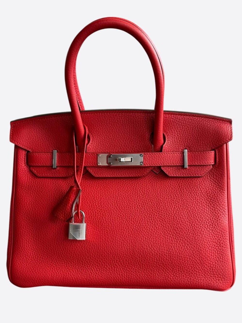 Hermes Rouge Casaque Togo & Gold Hardware Birkin 30
